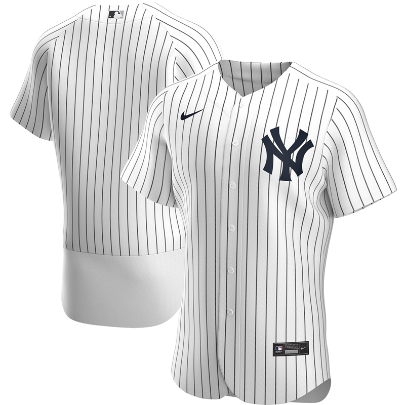 2020 MLB Men New York Yankees Nike White Home 2020 Authentic Official Team Jersey 1->women mlb jersey->Women Jersey